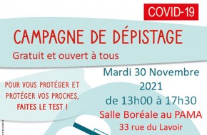 Campagne de dépistage COVID-19 à Allonnes et aux alentours