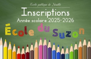 Inscriptions à l'école du Suzon