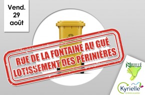 Ramassage des poubelles jaunes