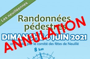 Annulation des Randonnées pédestres / Les neuilléennes