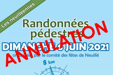 Annulation des Randonnées pédestres / Les neuilléennes