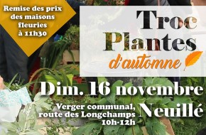 Troc plantes d'automne au verger communal